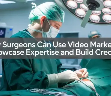 urgeons Can Use Video Marketing to Showcase Expertise and Build Credibility